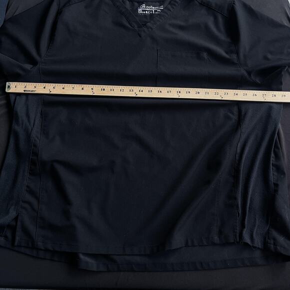 Olive & Co Shirt Mens 3XL Black Eco Friendly Scrubs Medical Top Nursing - Picture 7 of 10